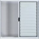 Ver imagem 1 de Janela de Alumínio Veneziana 3 Folhas Sem Grade Anchieta Esquadrias 100 x 100cm