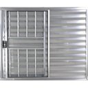 Ver imagem 1 de Janela Veneziana de Alumínio 3 Folhas 1,20 x 1,50 com Grade Cor Brilhante Linha All Modular