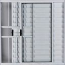 Ver imagem 2 de Janela Veneziana de Alumínio 3 Folhas 1,20 x 1,20 com Grade Cor Branco Linha All Modular