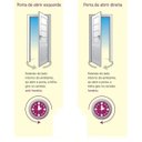 Ver imagem 4 de Porta de Alumínio Basculante Cor Branco 210 x 100 Direita Vidro Mini Boreal Linha All Soft