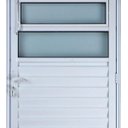 Ver imagem 2 de Porta de Alumínio Basculante Cor Branco 210 x 100 Direita Vidro Mini Boreal Linha All Soft