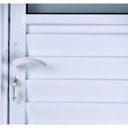 Porta de Alumínio Basculante Cor Branco 210 x 90 Direita Vidro Mini Boreal Linha All Soft - 3