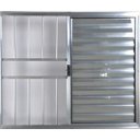 Ver imagem 2 de Janela de Alumínio Veneziana 3 Folhas Com Grade Anchieta Esquadrias 100 x 120cm