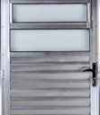 Ver imagem 2 de Porta de Aluminio Basculante Direita Linha Premium:2,10 X 0,70/brilhante
