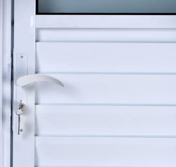 Porta de Alumínio Basculante Cor Branco 210 x 70 Direita Vidro Mini Boreal Linha All Soft - 3