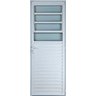 Porta de Aluminio Basculante Direita Linha Premium:2,10 X 0,70/branco - 1