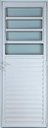 Ver imagem 1 de Porta de Aluminio Basculante Direita Linha Premium:2,10 X 0,70/branco