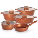 Ver imagem 1 de Jogo de Panelas 5 Peças Laranja Graniflon Moda do Chef