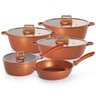 Jogo de Panelas 5 Peças Laranja Graniflon Moda do Chef - 1