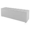Ver imagem 6 de Kit Cabeceira e Baú Cama Box King Size Cora 195cm Sintético Branco - Desk Design