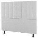 Ver imagem 7 de Kit Cabeceira e Baú Cama Box King Size Cora 195cm Sintético Branco - Desk Design