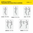 Ver mais imagens de Kit Cabeceira e Baú Cama Box King Size Cora 195cm Sintético Branco - Desk Design