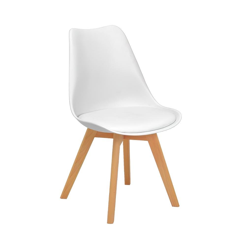 Conjunto Mesa de Jantar Redonda Talia Branca 120cm com 6 Cadeiras Eiffel Leda - Branco - 2