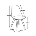 Ver imagem 5 de Conjunto Mesa de Jantar Redonda Talia Branca 120cm com 6 Cadeiras Eiffel Leda - Branco