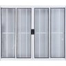 Vitro de Alumínio 4 Folhas 1,00 x 1,80 com Grade Cor Branco Linha All Modular - 1