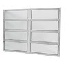 Janela Basculante de Alumínio Duplo 0,60 x 1,50 Linha All Soft Cor Brilhante - 1