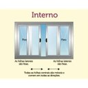 Ver imagem 4 de Vitro de Aluminio 4 Folhas Com Grade Anchieta Esquadrias 100 x 120cm