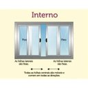 Ver imagem 4 de Janela Veneziana de Alumínio 6 Folhas 1,20 x 2,00 sem Grade Cor Branco Linha All Modular