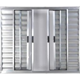 Janela Veneziana de Alumínio 6 Folhas 1,20 x 1,80 sem Grade Cor Brilhante Linha All Modular - 2