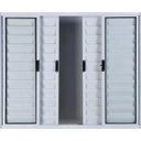 Ver imagem 2 de Janela Veneziana de Alumínio 6 Folhas 1,20 x 1,80 sem Grade Cor Branco Linha All Modular