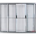 Ver imagem 2 de Vitro de Alumínio 4 Folhas 1,00 x 2,00 com Grade Cor Brilhante Linha All Modular