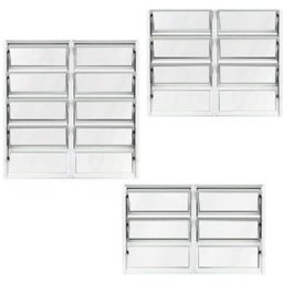 Vitro Basculante de Alumínio 2°seções Vidro Mini Boreal 1,00 X 2,00 Cor Brilhante Linha Econ - 2 Vitro Basculante de Alumínio 2°seções Vidro Mini Boreal 1,00 X 2,00 Cor Brilhante Linha Econ - 2