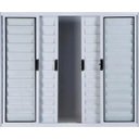 Ver imagem 2 de Janela Veneziana de Alumínio 6 Folhas 1,00 x 1,80 sem Grade Cor Branco Linha All Modular