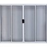 Vitro de Alumínio 4 Folhas 1,20 x 2,00 sem Grade Cor Branco Linha All Modular - 1