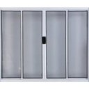 Ver imagem 1 de Vitro de Alumínio 4 Folhas 1,20 x 2,00 sem Grade Cor Branco Linha All Modular