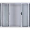 Vitro de Alumínio 4 Folhas 1,20 x 2,00 sem Grade Cor Branco Linha All Modular - 3
