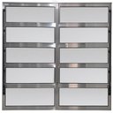 Ver imagem 1 de Vitro Basculante de Alumínio 2°seções Vidro Mini Boreal 0,80 X 1,20 Cor Brilhante Linha Econ