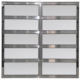 Vitro Basculante de Alumínio 2°seções Vidro Mini Boreal 0,80 X 1,20 Cor Brilhante Linha Econ - 1