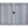 Vitro de Alumínio 4 Folhas 1,00 x 2,00 sem Grade Cor Branco Linha All Modular - 1
