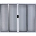 Ver imagem 1 de Vitro de Alumínio 4 Folhas 1,00 x 1,80 sem Grade Cor Branco Linha All Modular