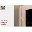 Ver imagem 2 de Home P/ Tv até 75 Pol Celine C/ Led 241cm Off White - Dj Móveis