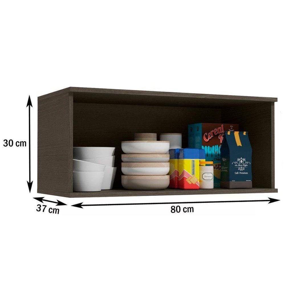 Cozinha Compacta Nox 3 Peças (2 Armários + 1 Paneleiro) CPT45 Onix/Steel/Inox - Kappesberg - 5