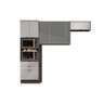 Cozinha Compacta Nox 3 Peças (2 Armários + 1 Paneleiro) CPT45 Onix/Steel/Inox - Kappesberg - 1