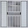 Janela Veneziana de Alumínio 6 Folhas 1,20 x 2,00 com Grade Cor Branco Linha All Modular - 2