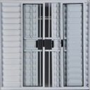 Ver imagem 3 de Janela Veneziana de Alumínio 6 Folhas 1,20 x 1,80 com Grade Cor Branco Linha All Modular