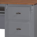 Ver imagem 4 de Escrivaninha 3 Gavetas Suporte para Teclado e Divisor de Ambiente 50605 Linz Moveis