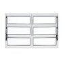 Janela Basculante de Alumínio 1,00 x 1,50 Linha All Soft Cor Branco Duplo - 1