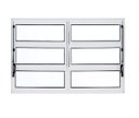 Ver imagem 1 de Janela Basculante de Alumínio 1,00 x 1,50 Linha All Soft Cor Branco Duplo
