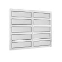 Ver imagem 2 de Janela Basculante de Alumínio 1,00 x 1,50 Linha All Soft Cor Branco Duplo