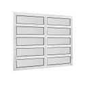 Ver imagem 2 de Janela Basculante de Alumínio 1,00 x 1,20 Linha All Soft Cor Branco Duplo