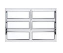 Ver imagem 1 de Janela Basculante de Alumínio 0,80 x 1,20 Linha All Soft Cor Branco Duplo