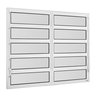 Janela Basculante de Alumínio 0,60 x 1,50 Linha All Soft Cor Branco Duplo - 2