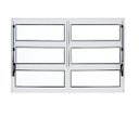 Ver imagem 1 de Janela Basculante de Alumínio 0,60 x 1,20 Linha All Soft Cor Branco Duplo