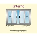 Ver imagem 4 de Vitro de Alumínio 4 Folhas 1,20 x 2,00 com Grade Cor Branco Linha All Modular