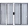 Vitro de Alumínio 4 Folhas 1,20 x 2,00 com Grade Cor Branco Linha All Modular - 1