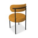 Ver imagem 6 de Cadeira Sala de Jantar Margara Kit 4 em Aço Preto Bouclê D03 - D'Rossi